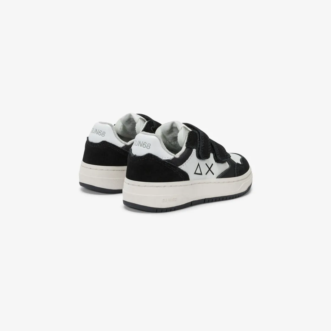 Fashion Sneaker Boy's Big Basket in pelle nera Bambino Scarpe|Bambino