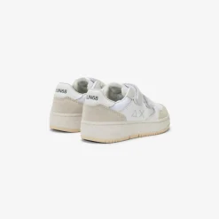 Fashion Sneaker Boy's Big Basket in pelle nera Bambino Scarpe|Bambino