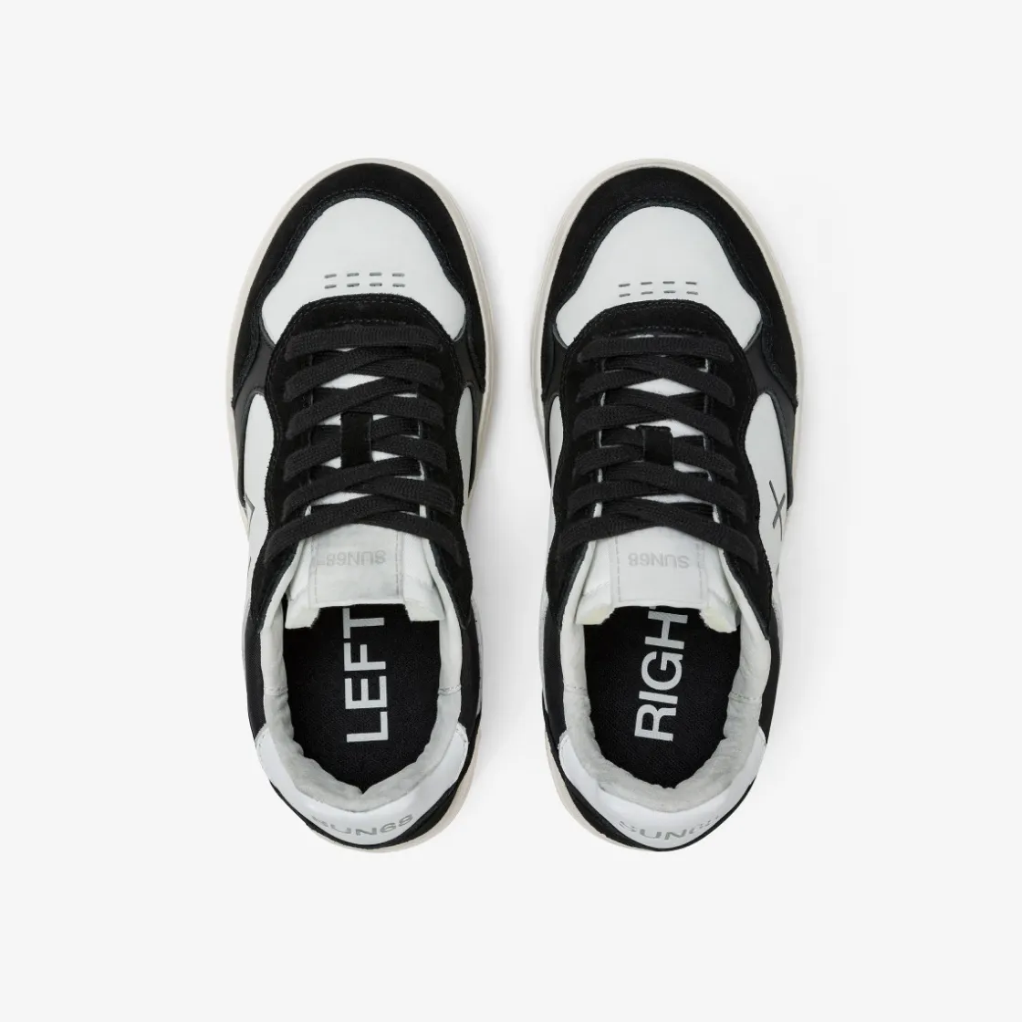 Fashion Sneaker Boy's Big Basket in pelle nera Bambino Scarpe|Bambino