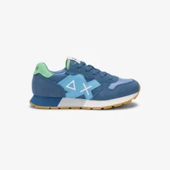 Best Sneaker Boy's Jaki Bicolor in suede e nylon avio e avio scuro Bambino Scarpe|Bambino