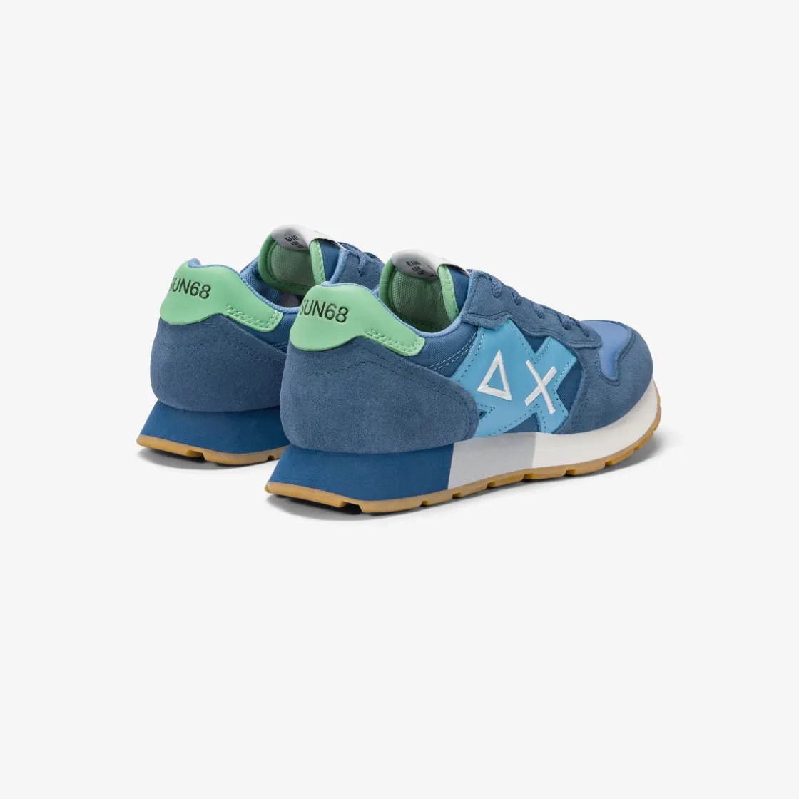 Best Sneaker Boy's Jaki Bicolor in suede e nylon avio e avio scuro Bambino Scarpe|Bambino