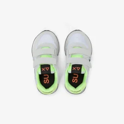 Fashion Sneaker Boy's Jaki Fluo in mesh bianca Bambino Scarpe|Bambino