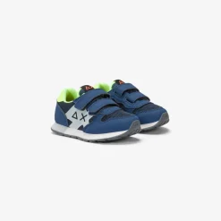 Discount Sneaker Boy's Jaki Fluo in mesh blu navy Bambino Scarpe|Bambino