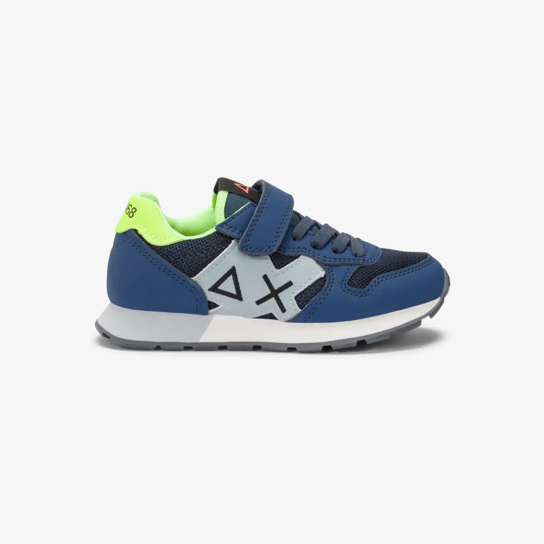 Hot Sneaker Boy's Jaki Fluo in mesh blu navy Bambino Scarpe|Bambino
