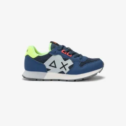 Best Sneaker Boy's Jaki Fluo in mesh blu navy Bambino Scarpe|Bambino