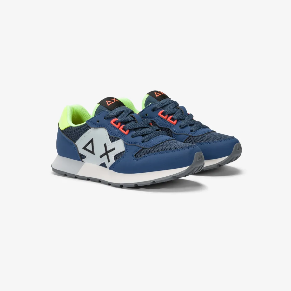 Best Sneaker Boy's Jaki Fluo in mesh blu navy Bambino Scarpe|Bambino