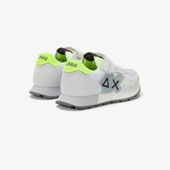 Fashion Sneaker Boy's Jaki Fluo in mesh bianca Bambino Scarpe|Bambino