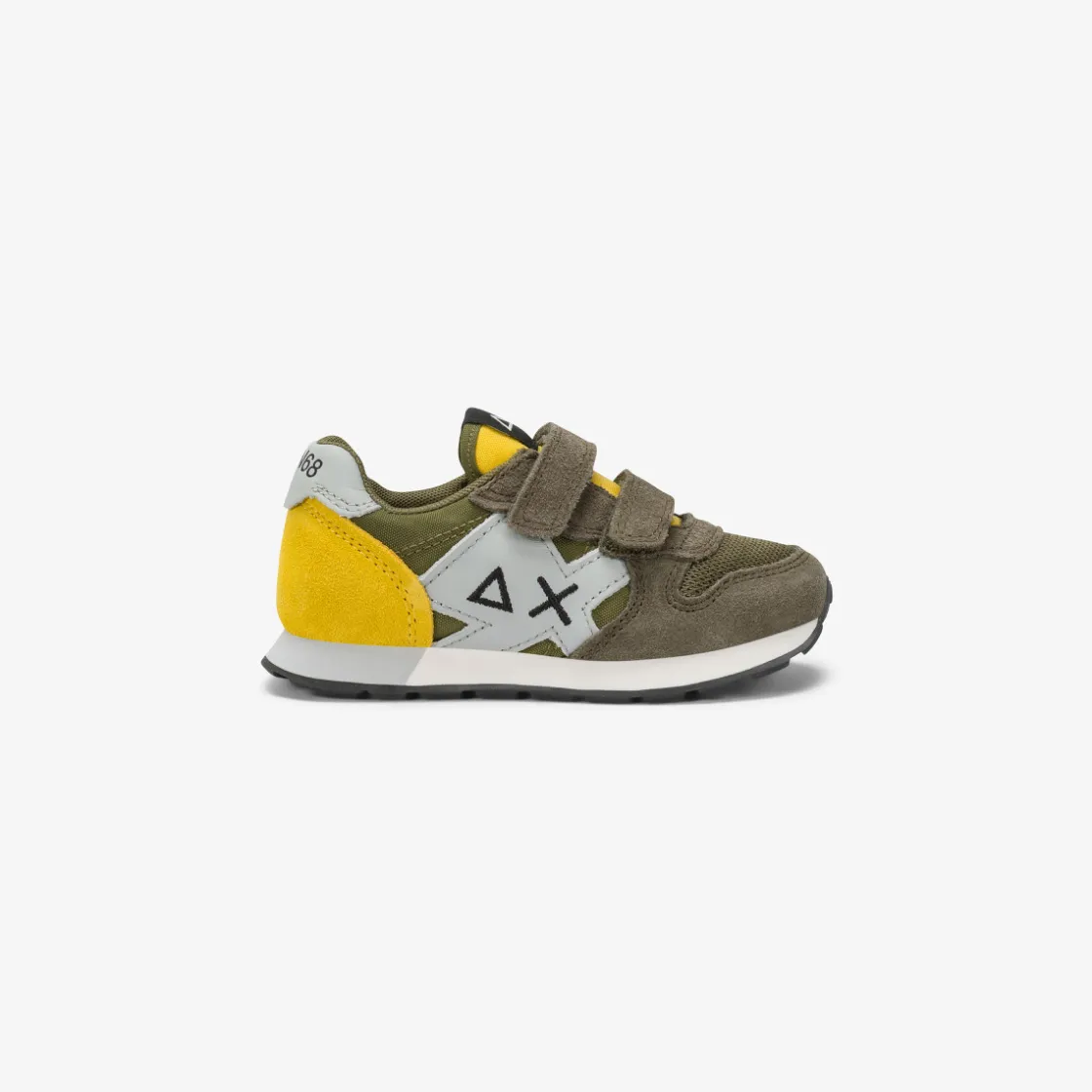 Hot Sneaker Boy's Jaki in suede e nylon verde militare Bambino Scarpe|Bambino