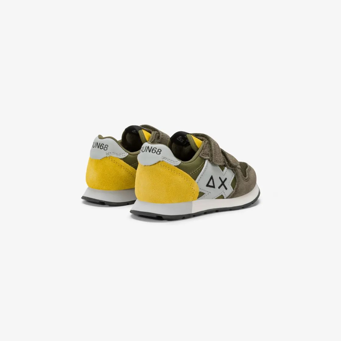 Hot Sneaker Boy's Jaki in suede e nylon verde militare Bambino Scarpe|Bambino