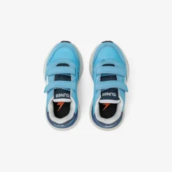 Fashion Sneaker Boy's Niki in PU e nylon turchese Bambino Scarpe|Bambino