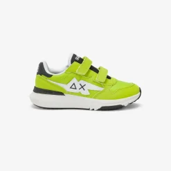 New Sneaker Boy's Niki in PU e nylon giallo lime Bambino Scarpe|Bambino