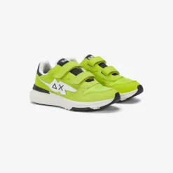 New Sneaker Boy's Niki in PU e nylon giallo lime Bambino Scarpe|Bambino