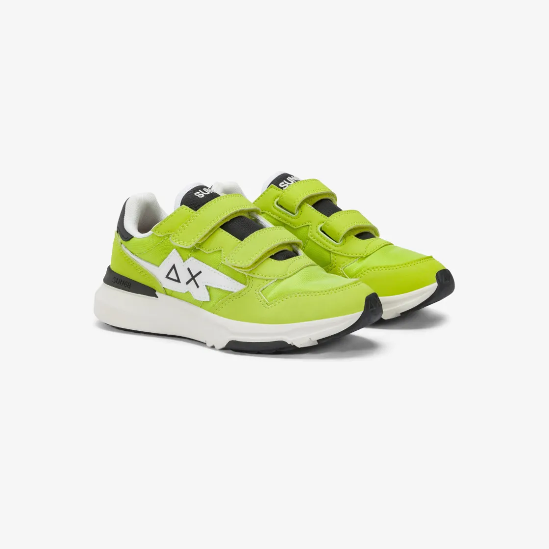 New Sneaker Boy's Niki in PU e nylon giallo lime Bambino Scarpe|Bambino