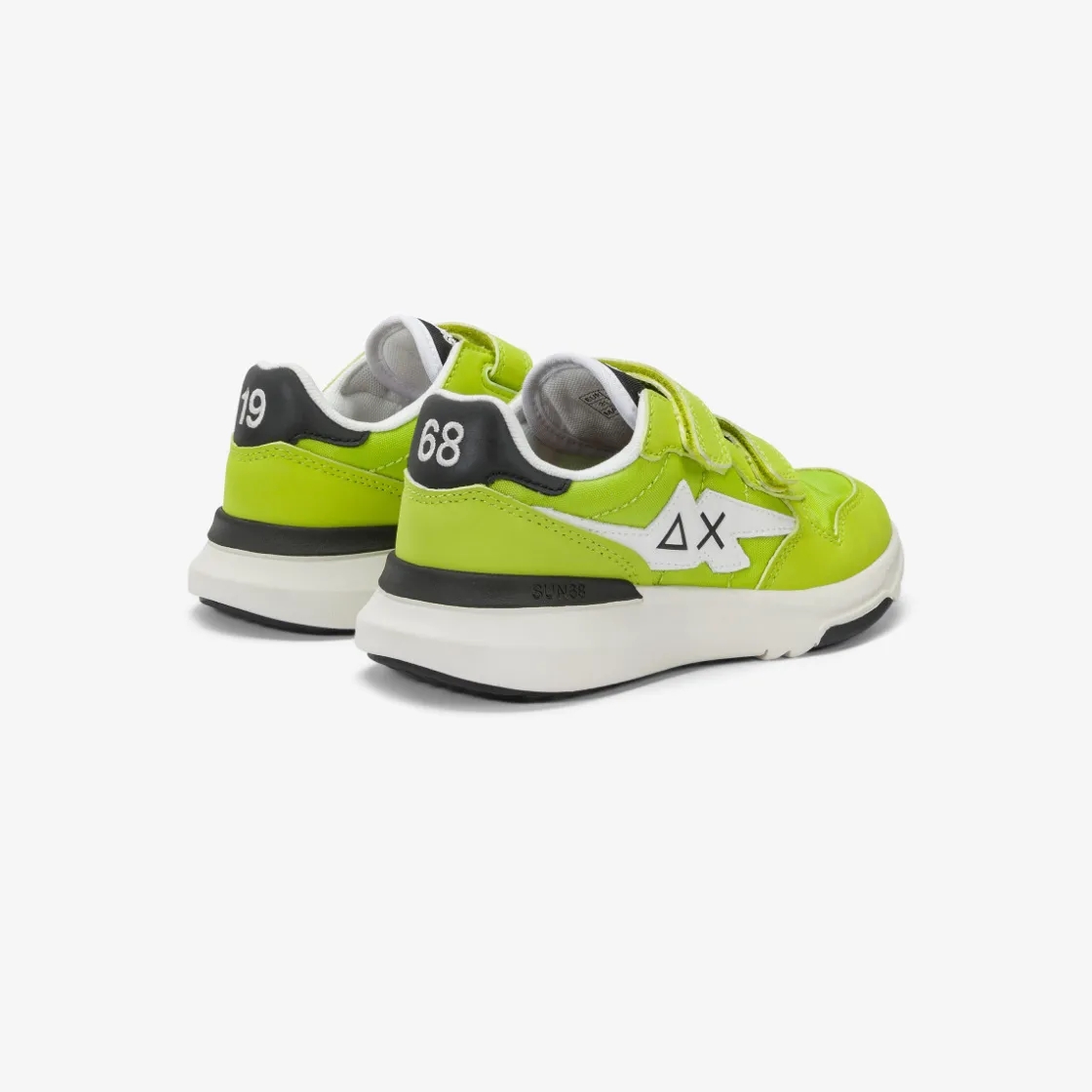 New Sneaker Boy's Niki in PU e nylon giallo lime Bambino Scarpe|Bambino