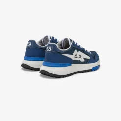 Clearance Sneaker Boy's Niki in PU e nylon blu navy Bambino Scarpe|Bambino