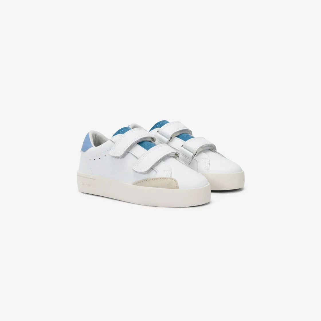 Clearance Sneaker Boy's Street in pelle bianca e avio Bambino Scarpe|Bambino