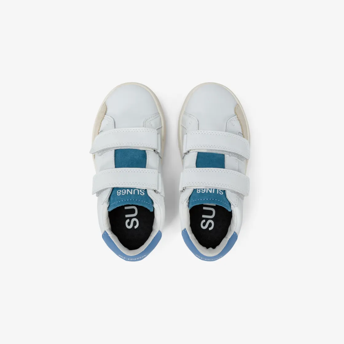 Clearance Sneaker Boy's Street in pelle bianca e avio Bambino Scarpe|Bambino