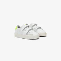 Online Sneaker Boy's Street in pelle bianca e giallo fluo Bambino Scarpe|Bambino