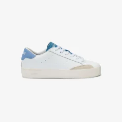 New Sneaker Boy's Street in pelle bianca e avio Bambino Scarpe|Bambino