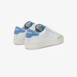 New Sneaker Boy's Street in pelle bianca e avio Bambino Scarpe|Bambino