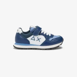 Online Sneaker Boy's Tom Color in pelle blu navy Bambino Scarpe|Bambino