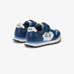 Online Sneaker Boy's Tom Color in pelle blu navy Bambino Scarpe|Bambino