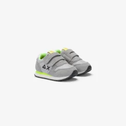 Online Sneaker Boy's Tom Fluo in nylon e suede grigio chiaro Bambino Scarpe|Bambino