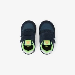 Hot Sneaker Boy's Tom Fluo in nylon e suede blu navy Bambino Scarpe|Bambino