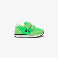 Discount Sneaker Boy's Tom in nylon e suede verde fluo Bambino Scarpe|Bambino