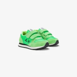 Discount Sneaker Boy's Tom in nylon e suede verde fluo Bambino Scarpe|Bambino