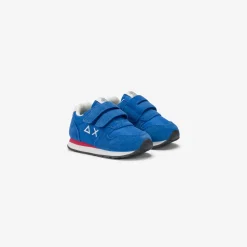 Hot Sneaker Boy's Tom in nylon e suede blu royal Bambino Scarpe|Bambino