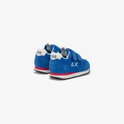 Hot Sneaker Boy's Tom in nylon e suede blu royal Bambino Scarpe|Bambino