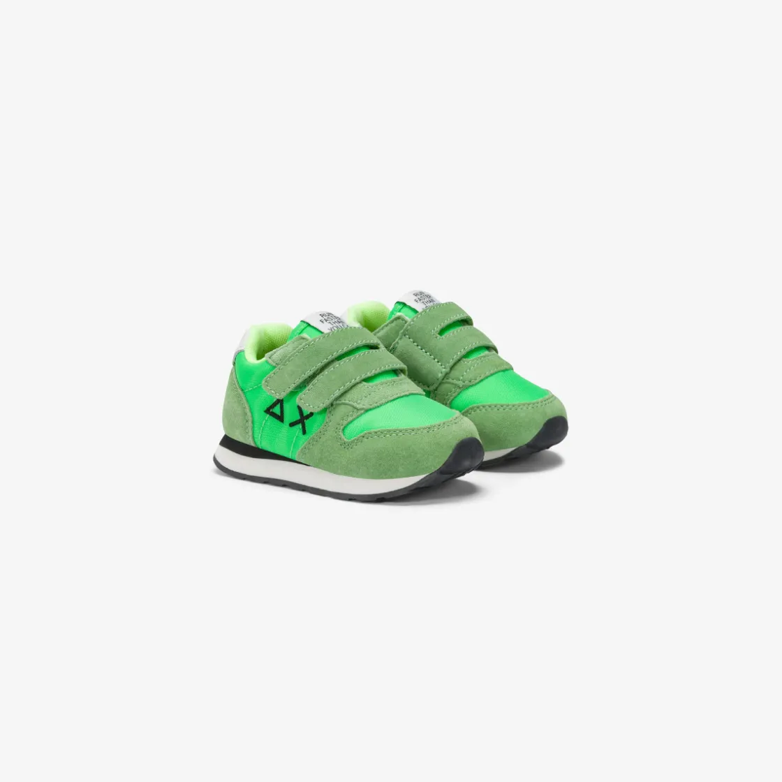 Fashion Sneaker Boy's Tom in nylon e suede verde fluo Bambino Scarpe|Bambino