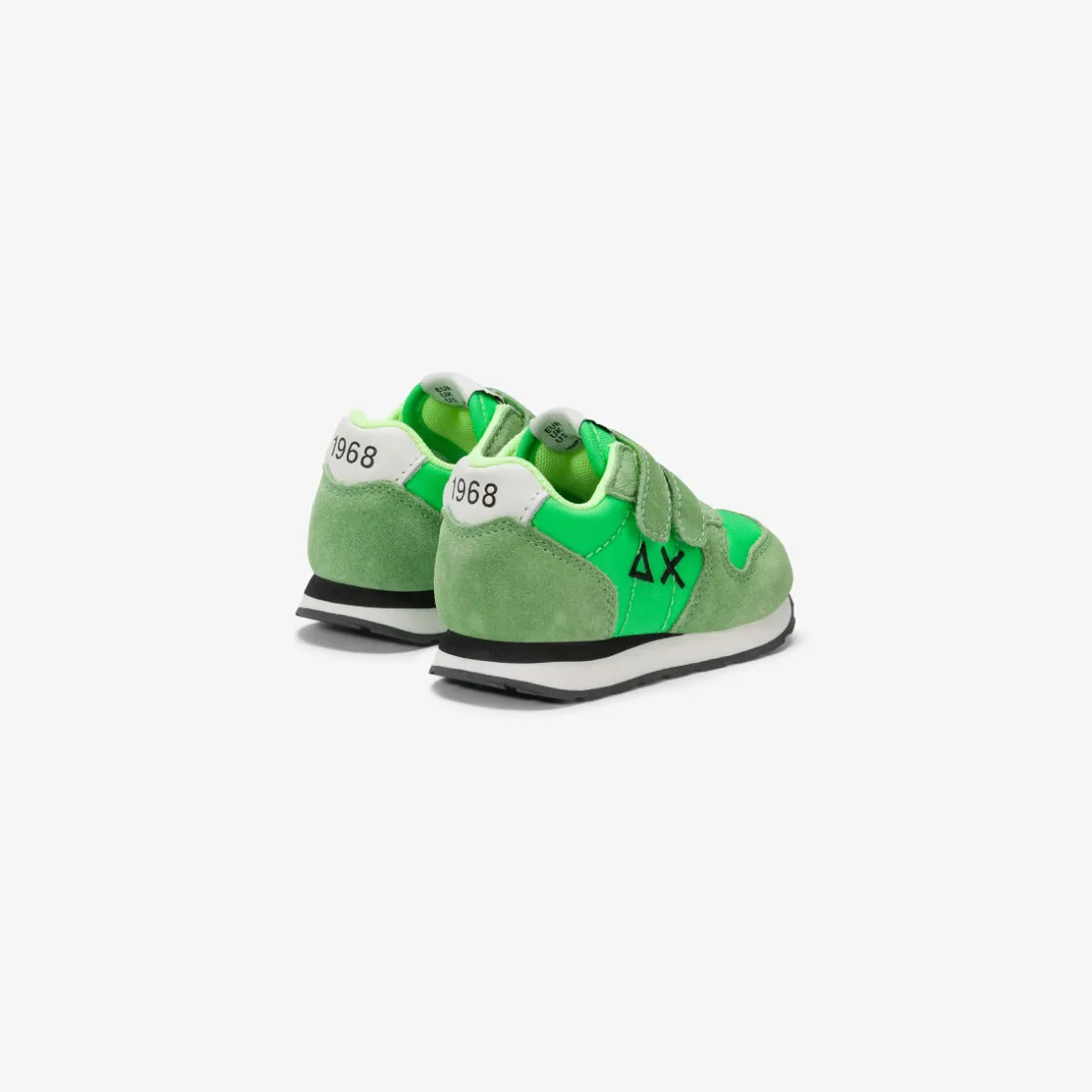 Fashion Sneaker Boy's Tom in nylon e suede verde fluo Bambino Scarpe|Bambino