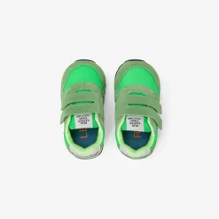 Fashion Sneaker Boy's Tom in nylon e suede verde fluo Bambino Scarpe|Bambino