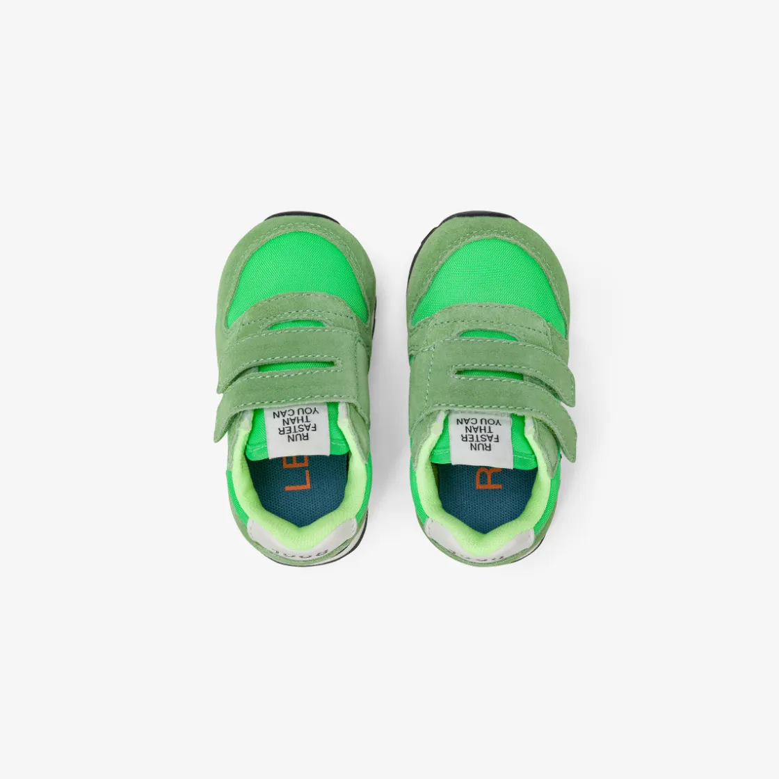 Fashion Sneaker Boy's Tom in nylon e suede verde fluo Bambino Scarpe|Bambino