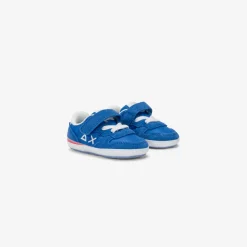 Hot Sneaker Boy's Tom in nylon e suede blu royal Bambino Scarpe|Bambino