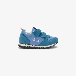 New Sneaker Boy's Tom Snake in nylon e suede avio Bambino Scarpe|Bambino
