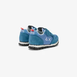 New Sneaker Boy's Tom Snake in nylon e suede avio Bambino Scarpe|Bambino