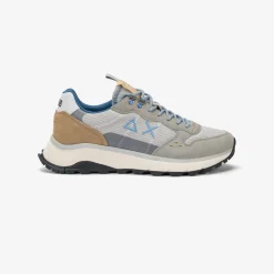 Clearance Sneaker Fire & Camping in suede e mesh grigio chiaro Uomo Scarpe|Uomo