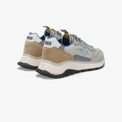 Clearance Sneaker Fire & Camping in suede e mesh grigio chiaro Uomo Scarpe|Uomo
