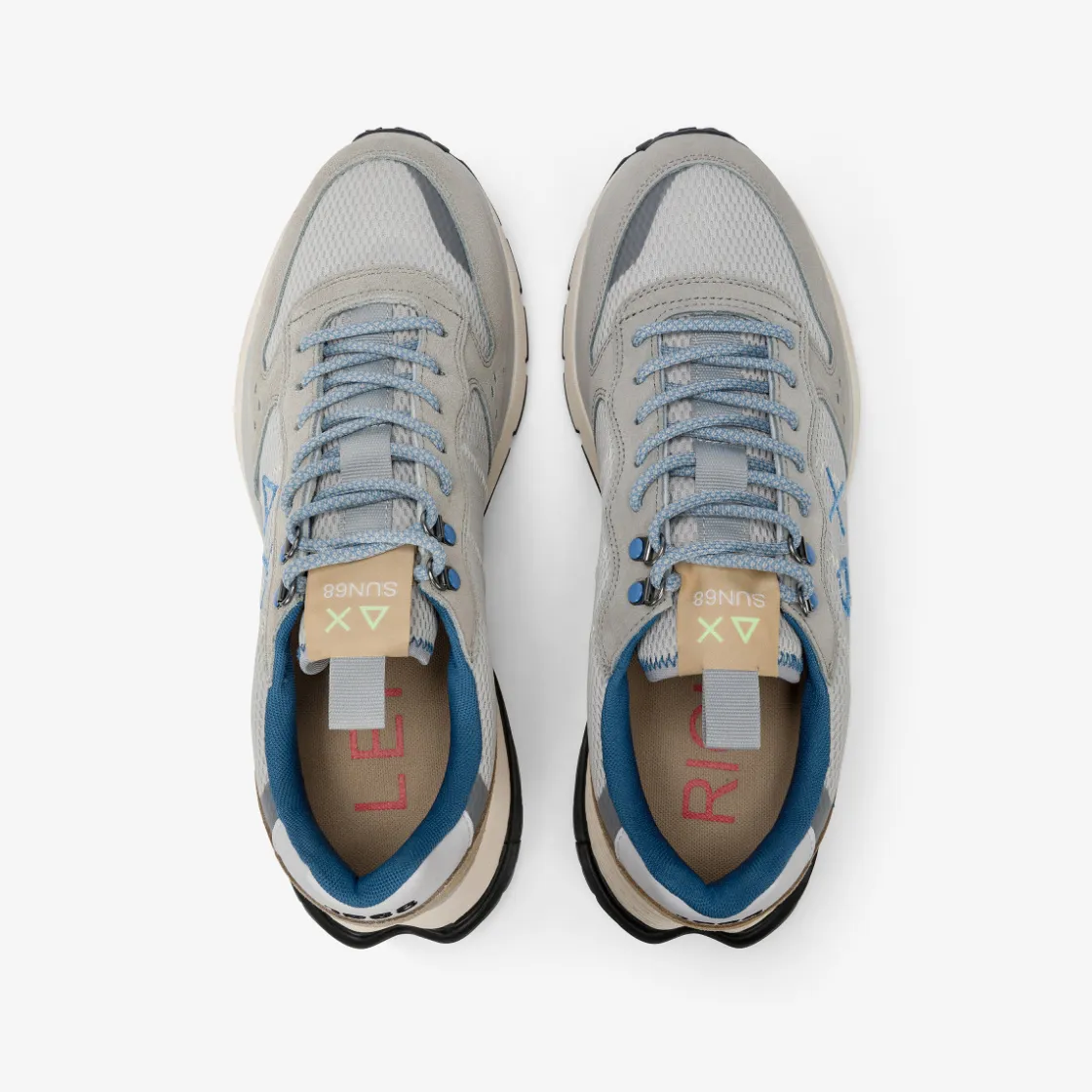 Clearance Sneaker Fire & Camping in suede e mesh grigio chiaro Uomo Scarpe|Uomo