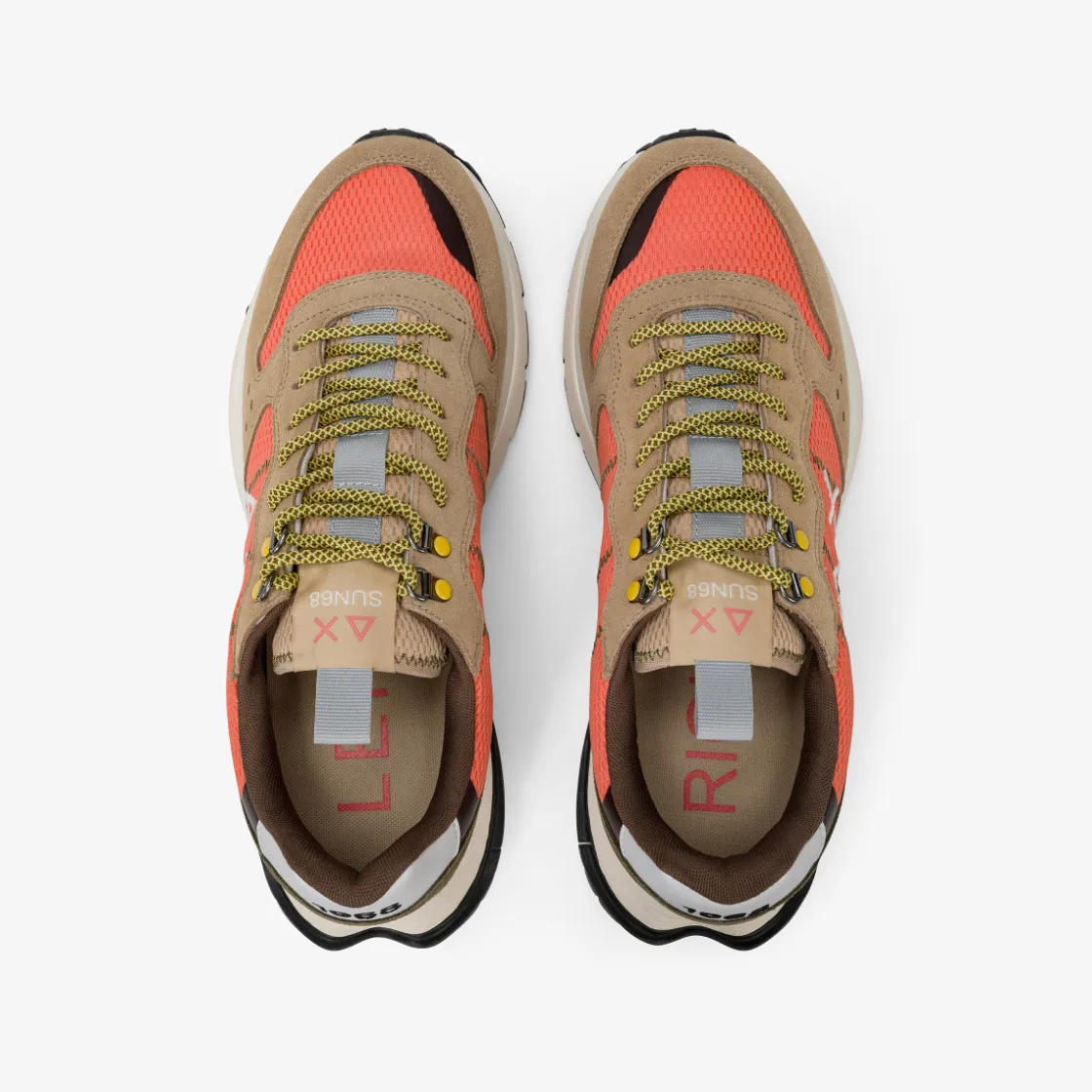 Outlet Sneaker Fire & Camping in suede e mesh lampone Uomo Scarpe|Uomo