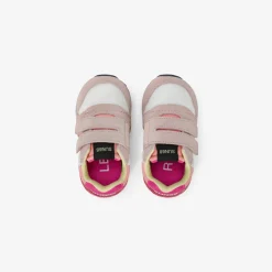 Fashion Sneaker Girl's Ally Color Explosion in suede e nylon porcellana Bambina