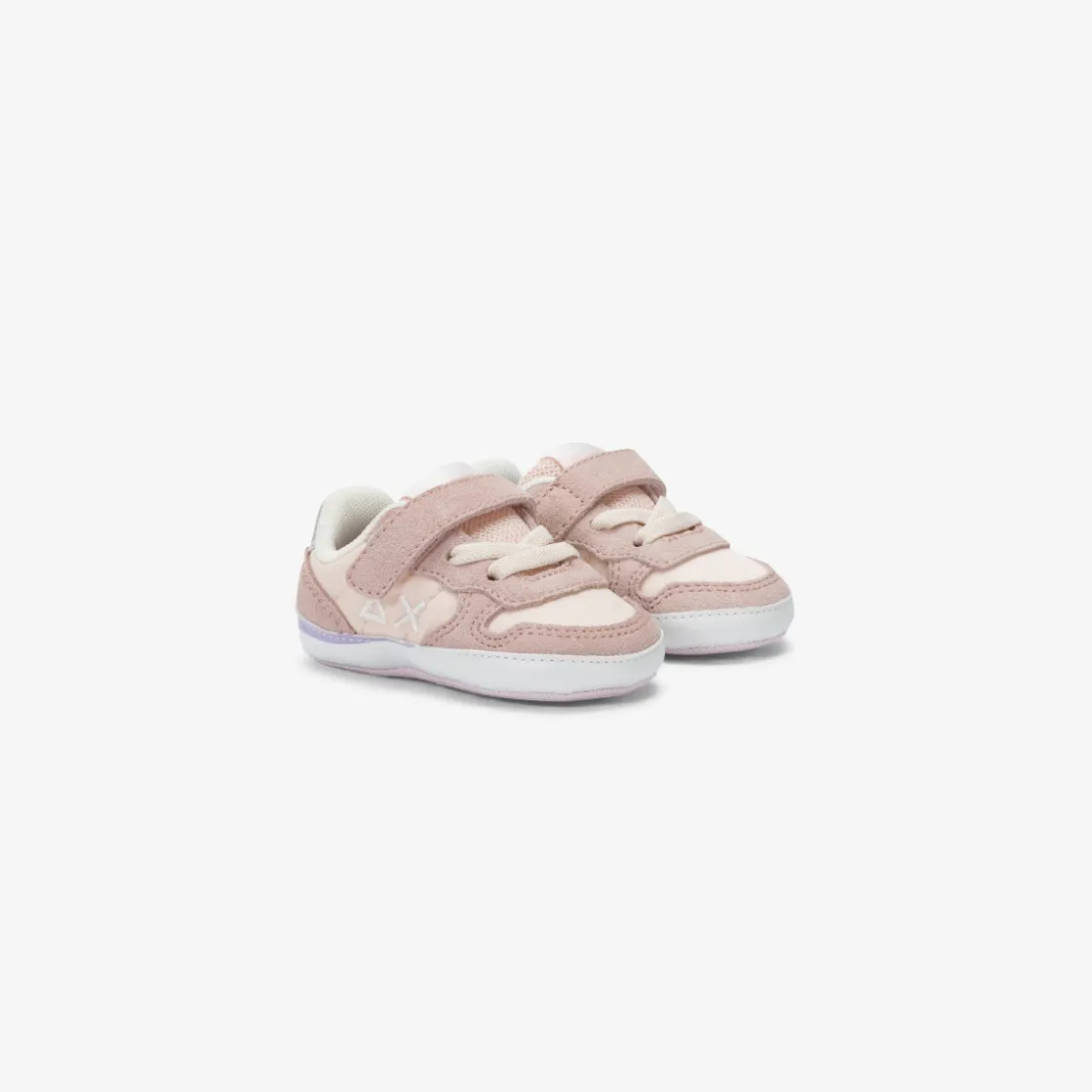 Sale Sneaker Girl's Ally Gold Silver in suede e nylon porcellana Bambina