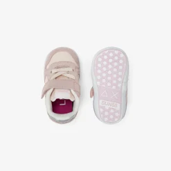 Sale Sneaker Girl's Ally Gold Silver in suede e nylon porcellana Bambina
