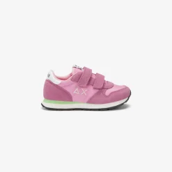 Online Sneaker Girl's Ally in suede e nylon ciclamino Bambina