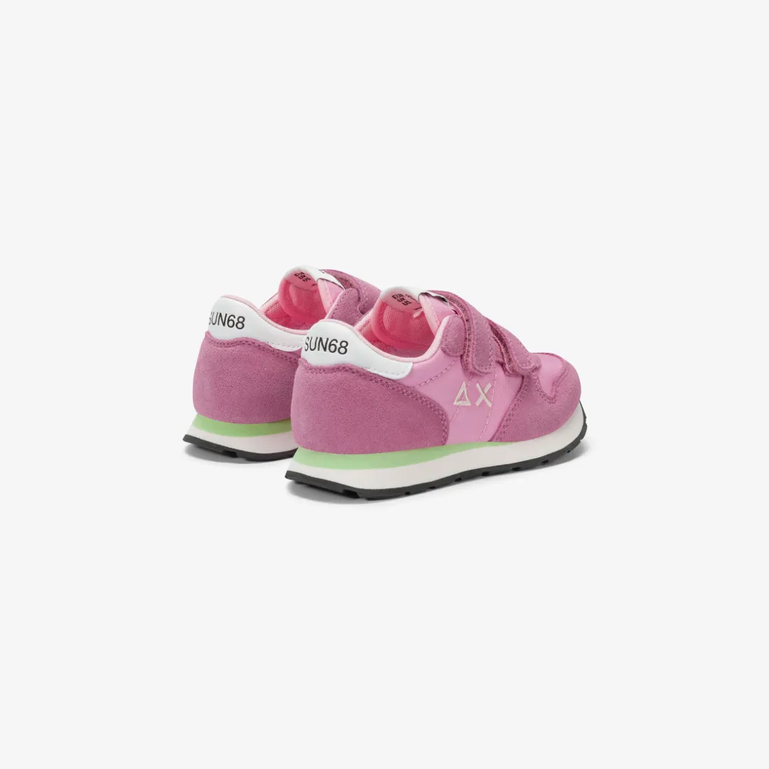 Online Sneaker Girl's Ally in suede e nylon ciclamino Bambina