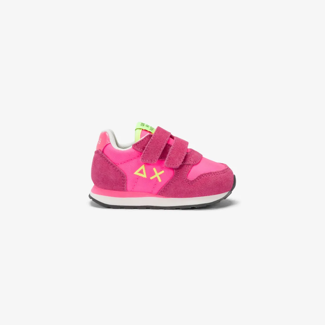 Online Sneaker Girl's Ally in suede e nylon fucsia fluo Bambina