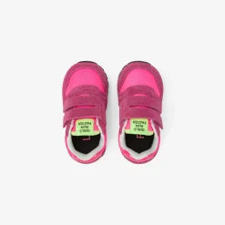 Online Sneaker Girl's Ally in suede e nylon fucsia fluo Bambina